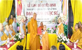 Lễ Công bố Quyết định thành lập Điểm sinh hoạt tôn giáo tập trung đạo tràng Dược Sư tỉnh Cà Mau