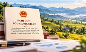 Nghị định 387/2026/NĐ-CP: Quy định cơ chế, chính sách thực hiện Chương trình mục tiêu quốc gia phát triển văn hóa xã hội, nông thôn, dân tộc và miền núi giai đoạn 2026-2035
