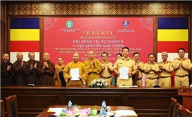 Giáo hội Phật giáo Việt Nam và Cục Cảnh sát giao thông tổng kết công tác phối hợp