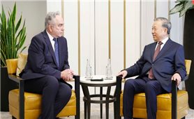 Tổng Bí thư Tô Lâm tiếp cựu Phó Ngoại trưởng Hoa Kỳ Kurt Campbell