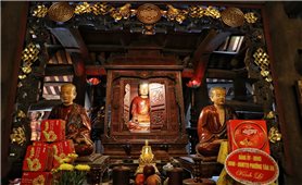 Bộ tượng Tam Tổ Trúc Lâm kiệt tác điêu khắc của văn hóa Phật giáo