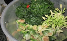 Món rau từ lá, ngọn và hoa đu đủ - Một vị thuốc dân gian