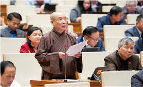 Portraits of the 6 religious leaders elected as representatives to the 16th National Assembly