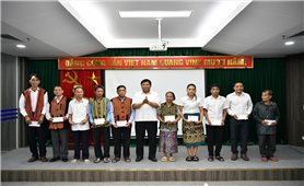 Thứ trưởng Y Thông gặp mặt Đoàn đại biểu người có uy tín trong đồng bào dân tộc thiểu số tỉnh Quảng Trị
