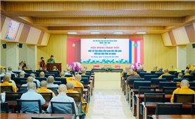 Chư tôn đức tăng ni Giáo hội Phật giáo Việt Nam tỉnh An Giang tham dự Hội nghị trao đổi thông tin tình hình tôn giáo