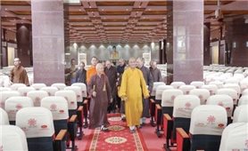 Hội đồng Trị sự Giáo hội Phật giáo Việt Nam khảo sát nơi tổ chức Đại hội X tại cơ sở Học viện Phật giáo Việt Nam tại Thành phố Hồ Chí Minh