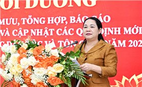 Thứ trưởng Bộ Dân tộc và Tôn giáo Nông Thị Hà tham dự Lớp bồi dưỡng cải cách hành chính và cập nhật các quy định mới liên quan đến công tác dân tộc và tôn giáo