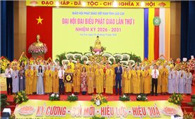 Đại hội đại biểu Phật giáo tỉnh Lào Cai lần thứ I, nhiệm kỳ 2026-2031 thành công tốt đẹp