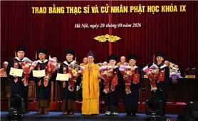 Học viện Phật giáo Việt Nam tại Hà Nội khai giảng Khóa X, trao Bằng Thạc sĩ và Cử nhân Phật học Khóa IX