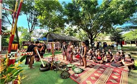 Có một không gian cộng cảm thiêng liêng trong lễ cầu an của người Ba na