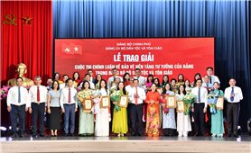 Lễ trao giải Cuộc thi Chính luận về bảo vệ nền tảng tư tưởng của Đảng trong Đảng bộ Bộ Dân tộc và Tôn giáo