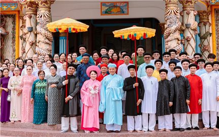 Lễ hôn phối trong thánh thất - Nét đẹp văn hóa của đạo Cao Đài