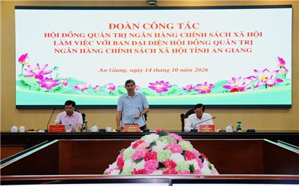 Thứ trưởng Bộ Dân tộc và Tôn giáo Y Vinh Tơr làm trưởng đoàn kiểm tra, giám sát của thành viên Hội đồng quản trị Ngân hàng Chính sách xã hội tại tỉnh An Giang