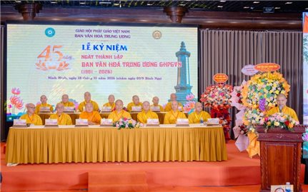 Lễ kỷ niệm 45 năm thành lập Ban Văn hóa Trung ương Giáo hội Phật giáo Việt Nam