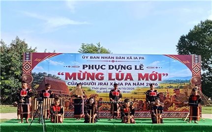 Phục dựng Lễ Mừng lúa mới, lan tỏa văn hóa truyền thống người Gia-rai