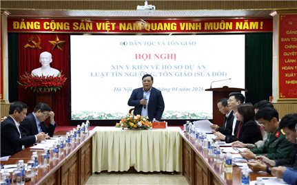 Xây dựng Luật Tín ngưỡng, tôn giáo (sửa đổi)