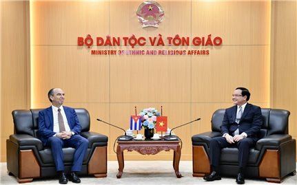 Việt Nam - Cuba: Thúc đẩy hợp tác sâu rộng trong lĩnh vực dân tộc và tôn giáo