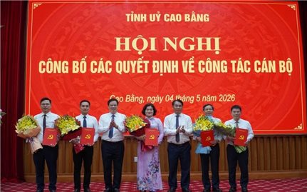 Ông Nông Thế Phúc được bổ nhiệm giữ chức Giám đốc Sở Dân tộc và Tôn giáo tỉnh Cao Bằng