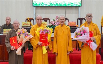 Trao Quyết định chuẩn y nhân sự Ban Trị sự Giáo hội Phật giáo Việt Nam tỉnh Đồng Tháp, nhiệm kỳ 2026-2031