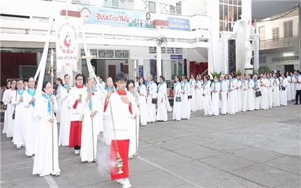 Hội Các bà mẹ Công giáo giáo xứ Nhân Hòa mừng Bổn mạng Đức Maria Trinh Nữ Vương