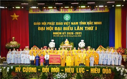 Đại hội đại biểu Phật giáo tỉnh Bắc Ninh lần thứ I, nhiệm kỳ 2026-2031 thành công tốt đẹp