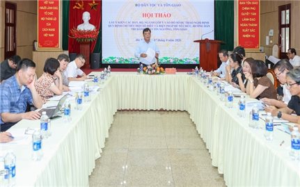Hội thảo lấy ý kiến các ban, bộ, ngành vào hồ sơ Dự thảo Nghị định hướng dẫn thi hành Luật Tín ngưỡng, tôn giáo (sửa đổi) năm 2026