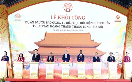 Tổng Bí thư, Chủ tịch nước Tô Lâm dự Lễ khởi công Dự án đầu tư bảo quản, tu bổ, phục hồi Điện Kính Thiên