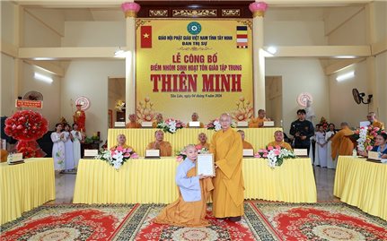 Lễ Công bố Điểm nhóm sinh hoạt tôn giáo tập trung Thiên Minh, tỉnh Tây Ninh