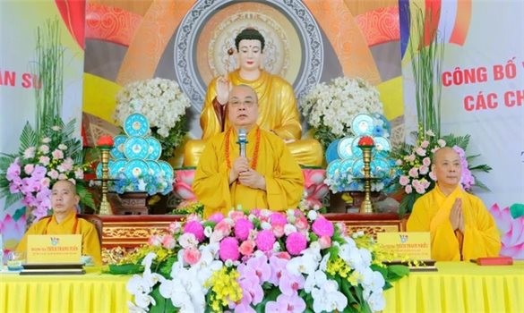 Thái Nguyên: Trao quyết định chuẩn y nhân sự Ban Trị sự Giáo hội Phật giáo tỉnh và bổ nhiệm trụ trì 8 cơ sở tự viện