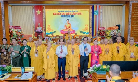 Giáo hội Phật giáo Việt Nam tỉnh Cà Mau tổ chức thành công Đại hội đại biểu lần thứ I, nhiệm kỳ 2026-2031