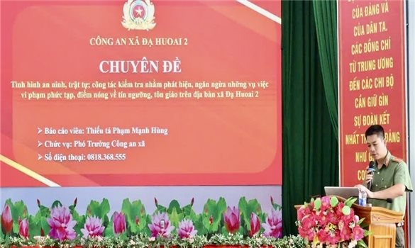 Lâm đồng: Tổ chức bồi dưỡng kiến thức pháp luật về tín ngưỡng, tôn giáo tại cơ sở
