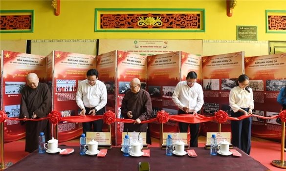 Chùa Tuyền Lâm khánh thành Không gian văn hóa Hồ Chí Minh, triển lãm chào mừng 50 năm Thành phố mang tên Bác
