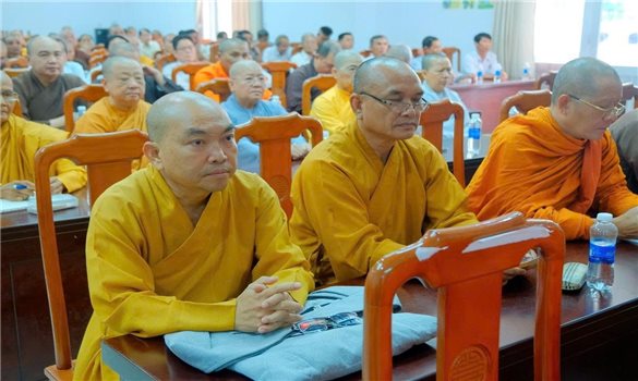An Giang: Cập nhật chính sách, pháp luật mới về tín ngưỡng, tôn giáo cho chức sắc Phật giáo