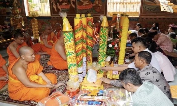 Lễ dâng y tắm mưa tại chùa Candaransi, Thành phố Hồ Chí Minh