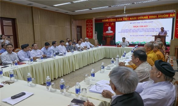 Hội thảo lấy ý kiến góp ý vào dự thảo Nghị định quy định chi tiết một số điều và biện pháp để tổ chức, hướng dẫn thi hành Luật Tín ngưỡng, tôn giáo (sửa đổi)