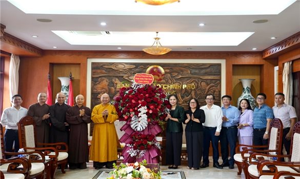 Ban Tôn giáo Chính phủ tiếp Đoàn Giáo hội Phật giáo Việt Nam thăm, chúc mừng 71 năm ngày truyền thống ngành quản lý nhà nước về tôn giáo