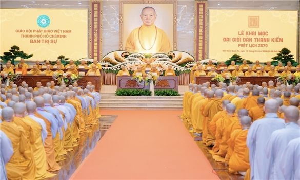 Giáo hội Phật giáo Việt Nam Thành phố Hồ Chí Minh khai mạc Đại giới đàn Thanh Kiểm PL.2570