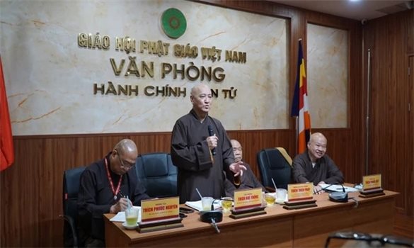 Trung ương Giáo hội Phật giáo Việt Nam họp về công tác sáp nhập 28 Trường Trung cấp Phật học phía Nam