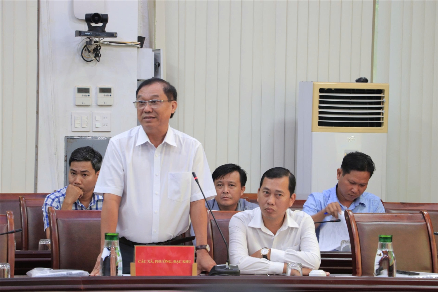 Đại diện xã Gò Quao phát biểu ý kiến tại Hội nghị