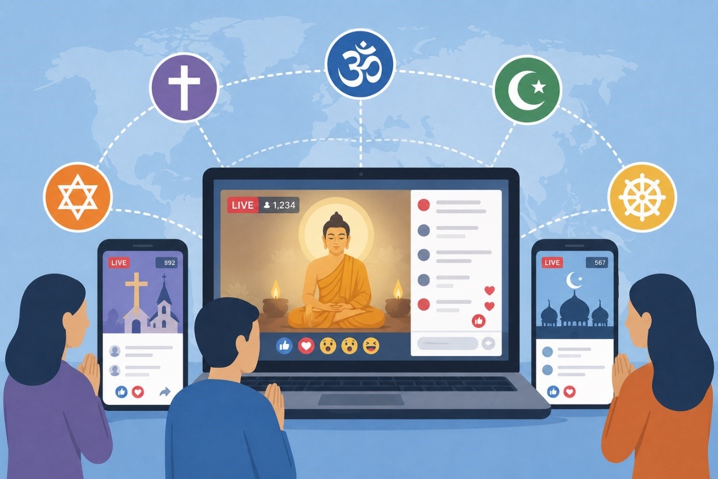 Tác động của tôn giáo trên không gian mạng vừa mở ra cơ hội lan tỏa giá trị nhân văn, vừa tiềm ẩn nguy cơ lệch chuẩn trong giới trẻ