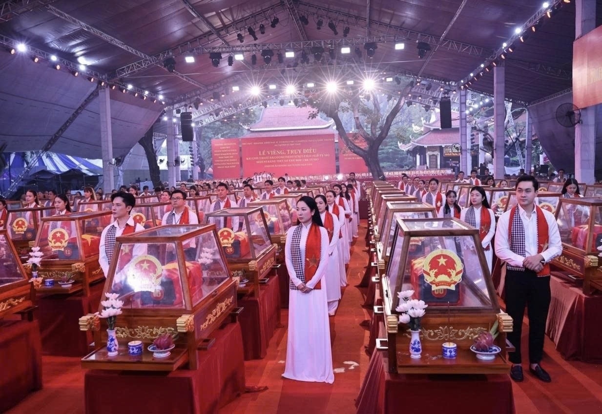 Từ ngày 23/6 đến ngày 5/10/2026, các lực lượng đã tìm kiếm, quy tập được 731 bộ hài cốt liệt sĩ tại Công viên Văn hóa Lê Thị Riêng