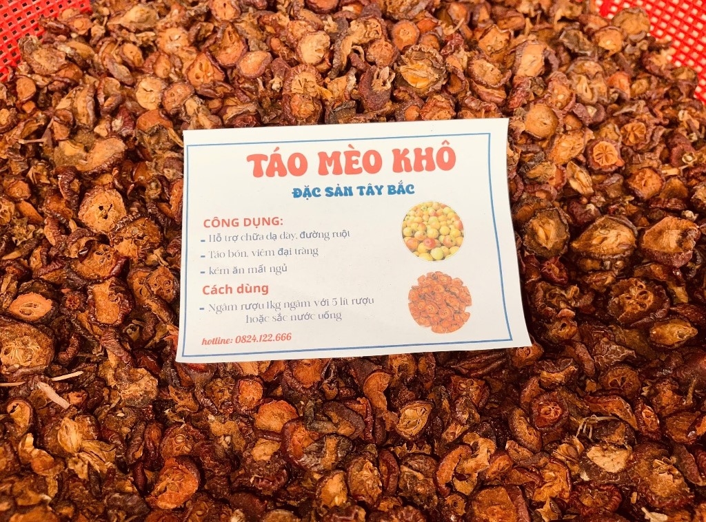 Táo mèo sấy khô đặc sản của vùng Tây Bắc