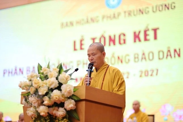 Thượng tọa Thích Minh Thuận phát biểu khai mạc Hội nghị
