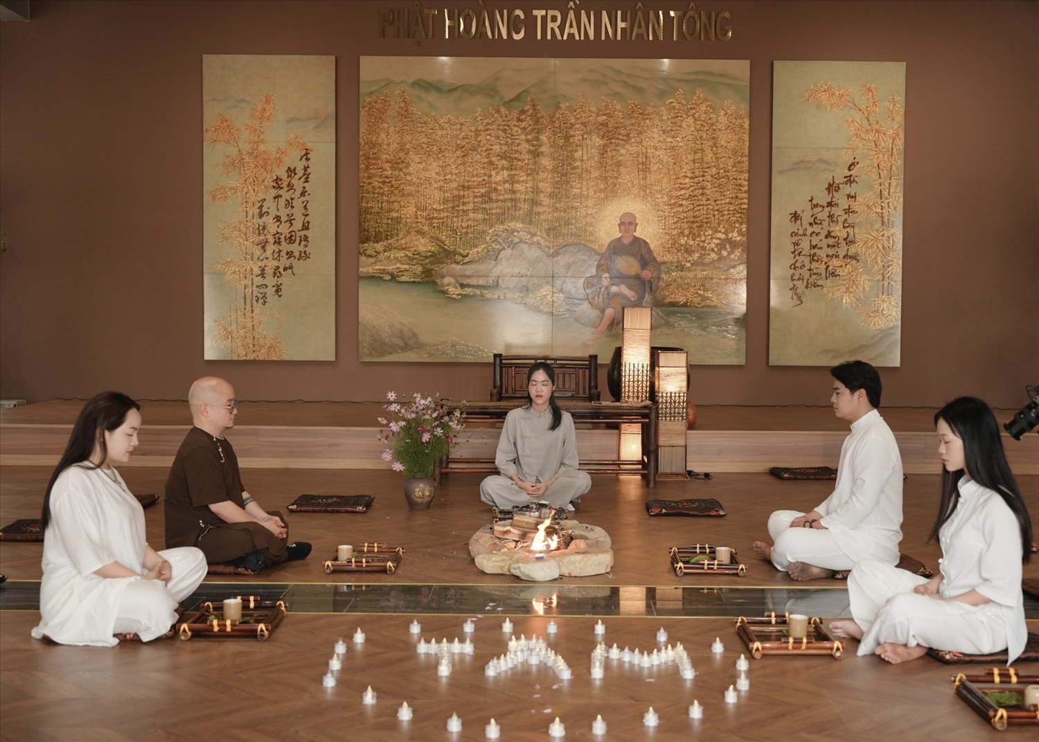 Thiền trà Trúc Lâm tại Thiền đường - Ngọa Vân, thành phố Quảng Ninh