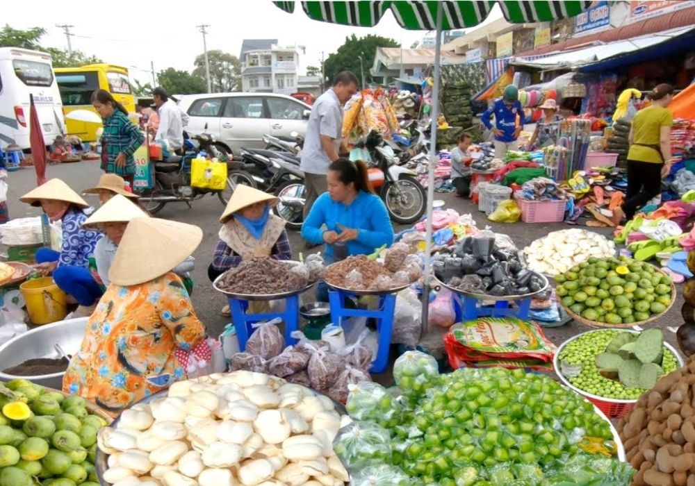 hợ bán rất nhiều món đặc sản, chỉ riêng mảnh đất An Giang mới có
