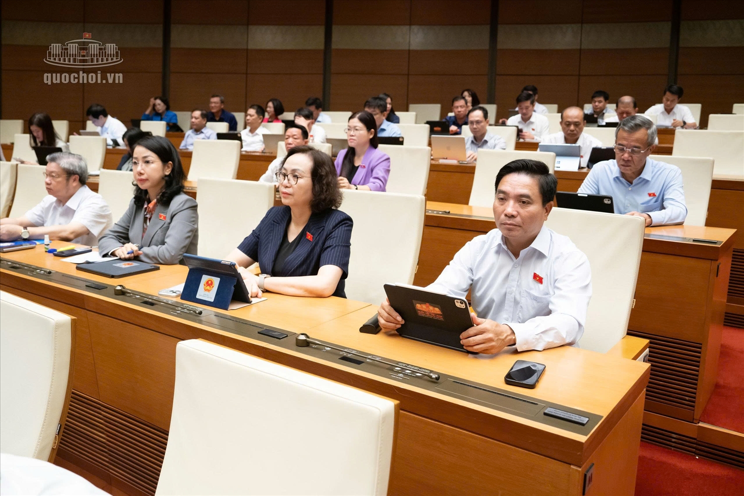 Phó Chủ tịch Quốc hội, Thượng tướng Nguyễn Doãn Anh và các ĐBQH tham dự phiên họp