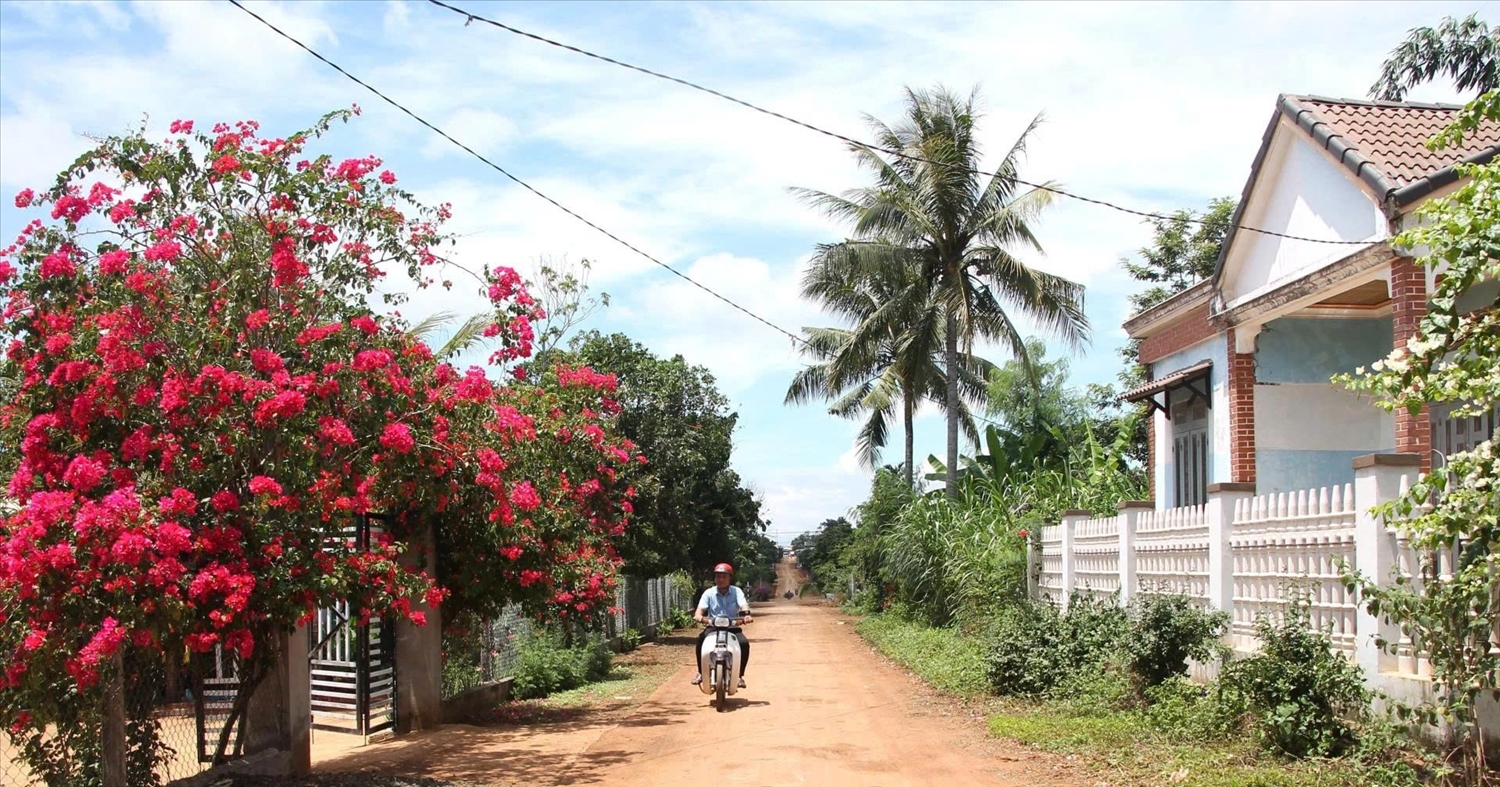 Những con đường về buôn làng ngày thêm đổi mới, khang trang