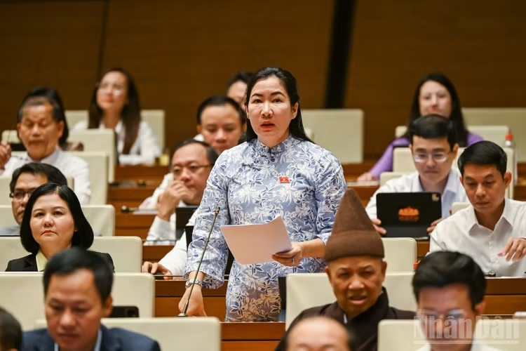 Đại biểu Trần Thị Thu Phước (Đoàn Quảng Ngãi).