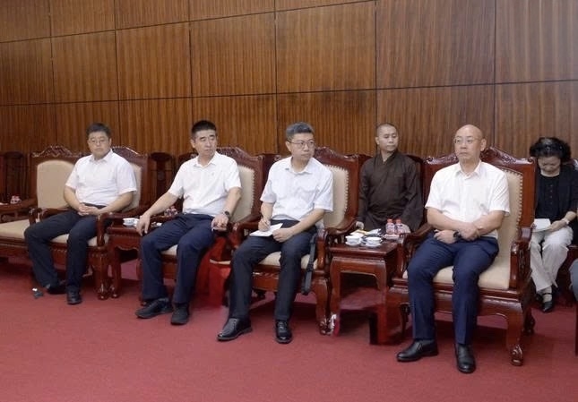 Các thành viên Đoàn Hiệp hội Bảo vệ và Phát triển Văn hóa Tây Tạng (Trung Quốc)