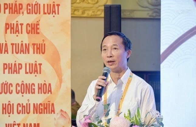 Trưởng Ban Tôn giáo Chính phủ Vũ Hoài Bắc phát biểu tại Hội thảo
